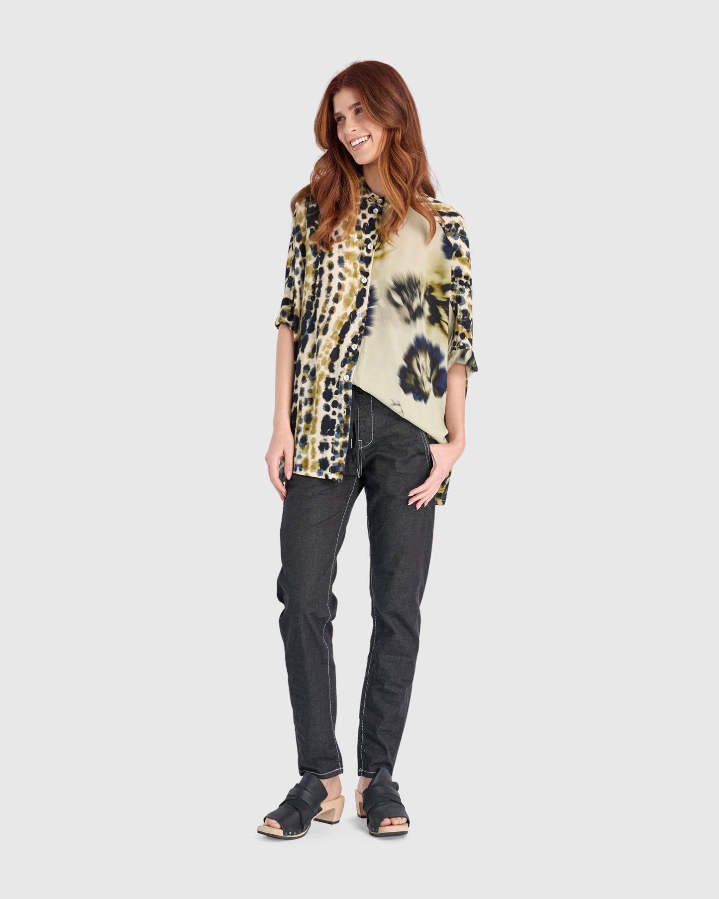Coquina Camp Shirt, Beige Mix