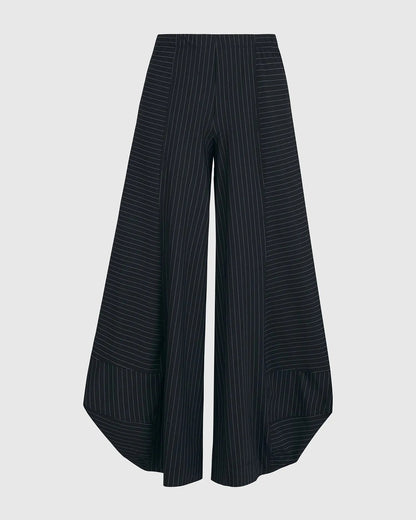 Tekbika Pinstripe Punto Pants, Black