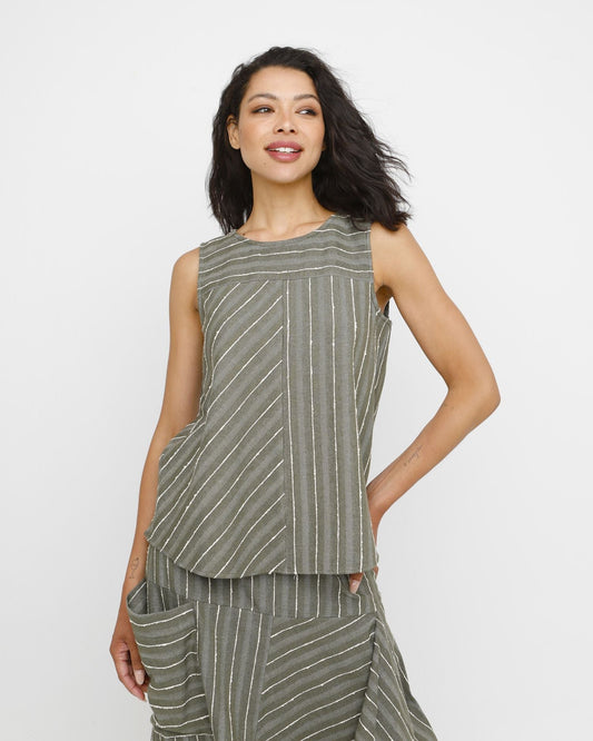Ozai N Ku Agros Tank Top, Olive
