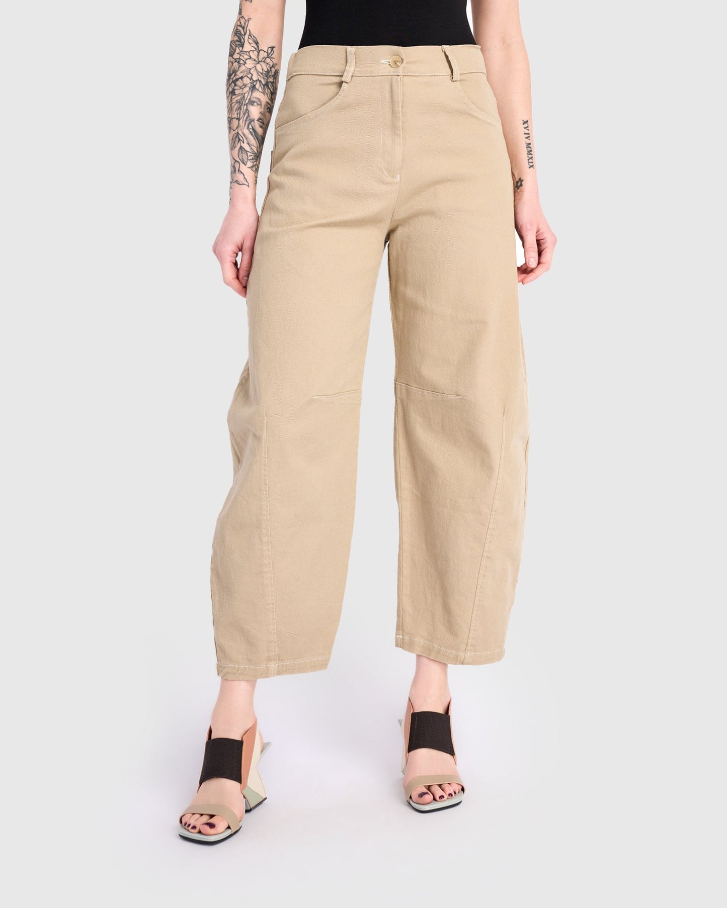 Go-To Barrel Pants, Sand