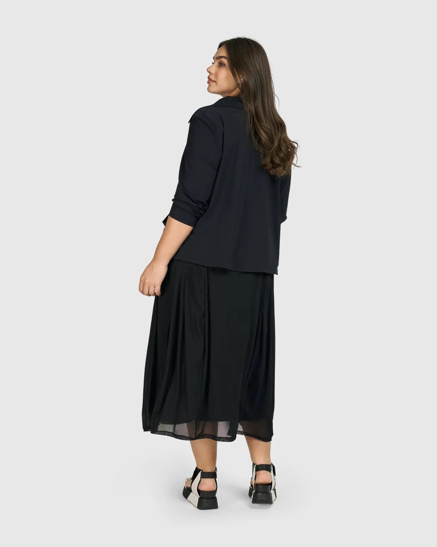 Tekbika Antoinette Flared Cocoon Skirt, Tulle