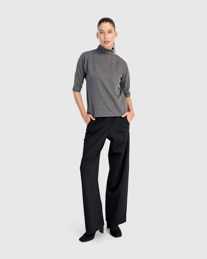 Essential Heavyweight Relaxed Pants, Black