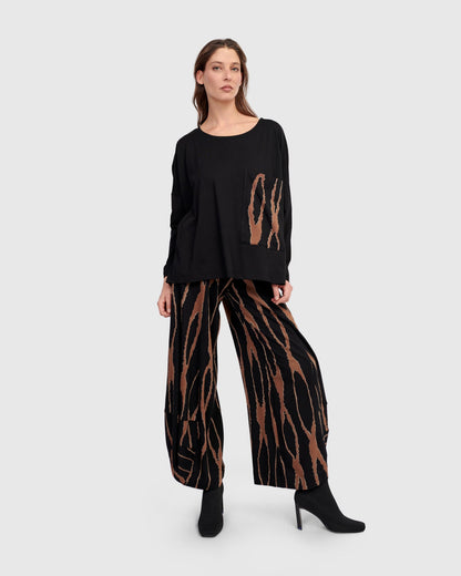 Hazel Punto Pants, Wood