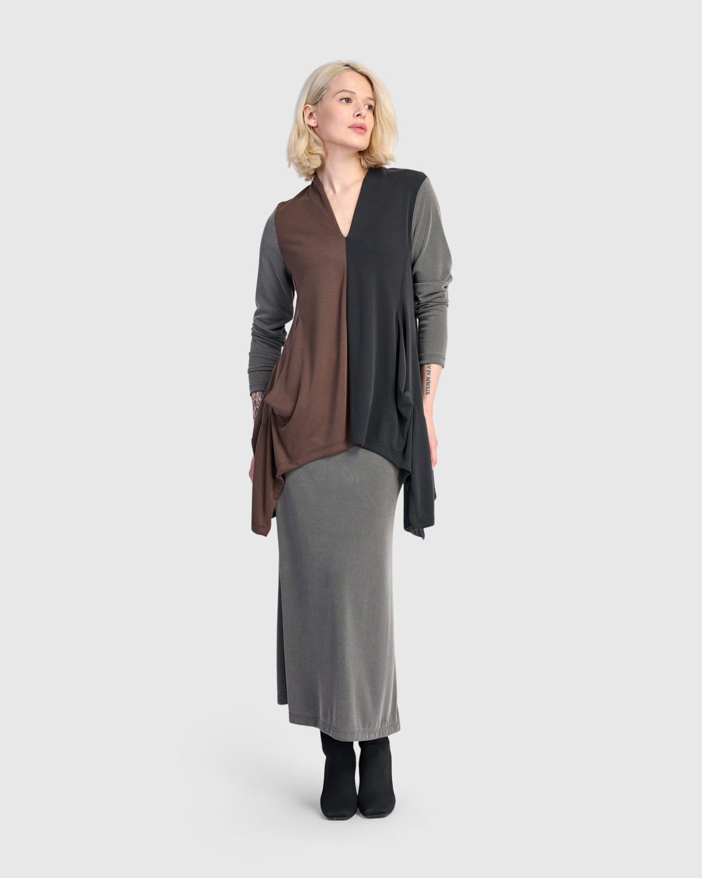Trace Cupro Tunic Top, Mix