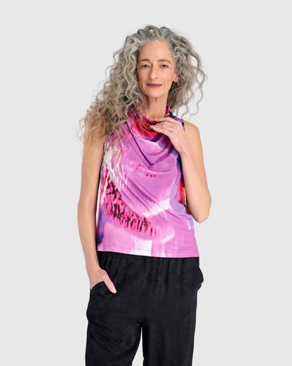 Roji Cowl Tank, Orchid