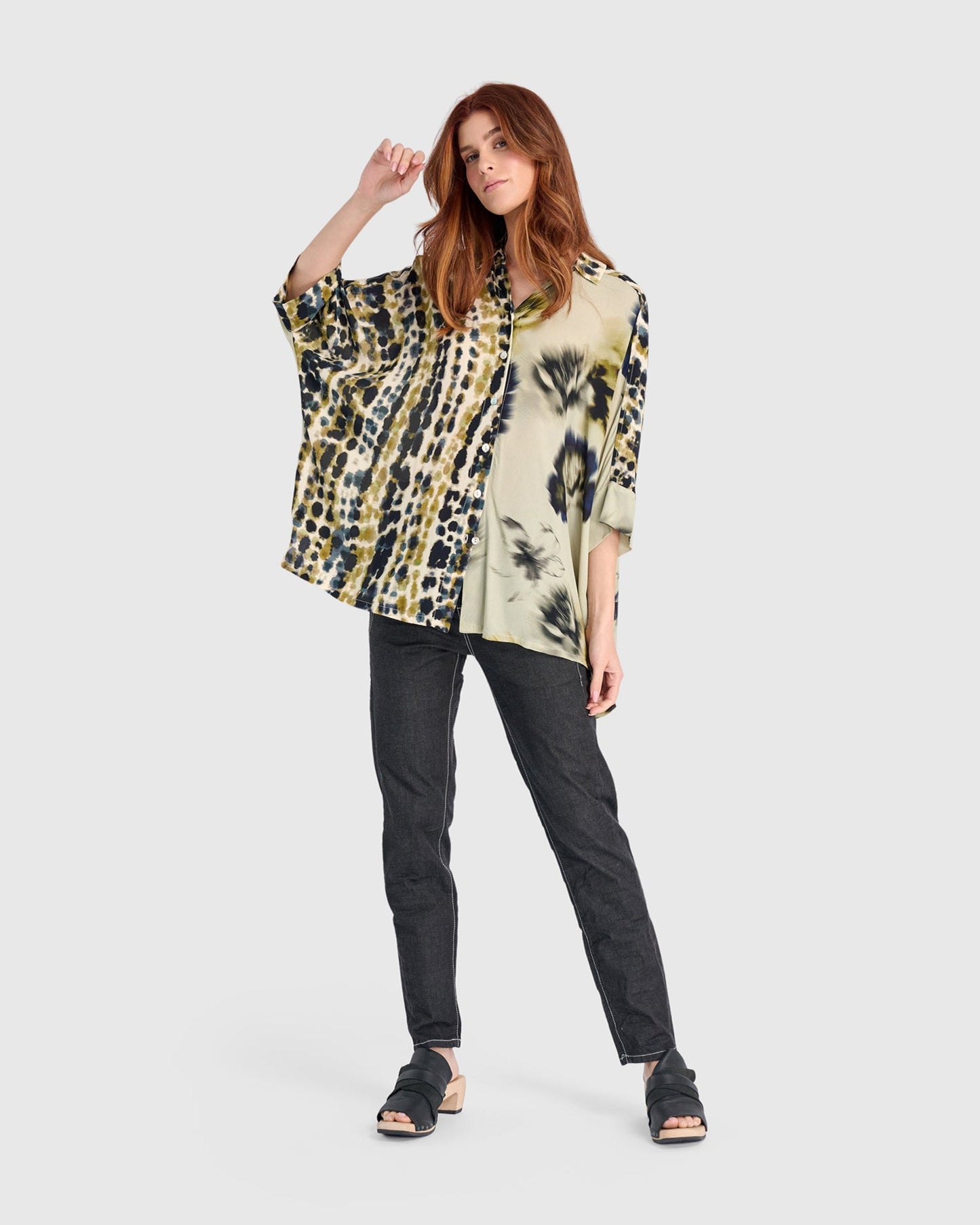 Coquina Camp Shirt, Beige Mix