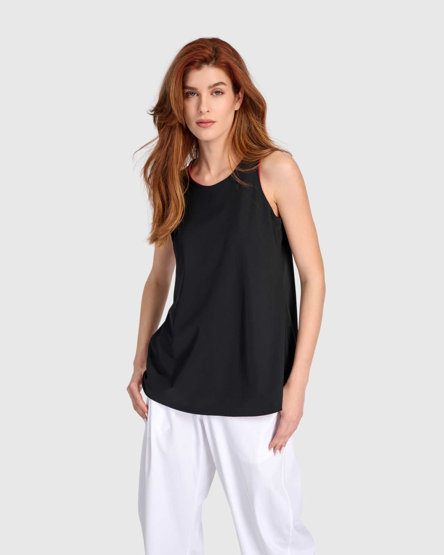 Tekbika Essential Tekbika Reversible Tank Top, Black/Red