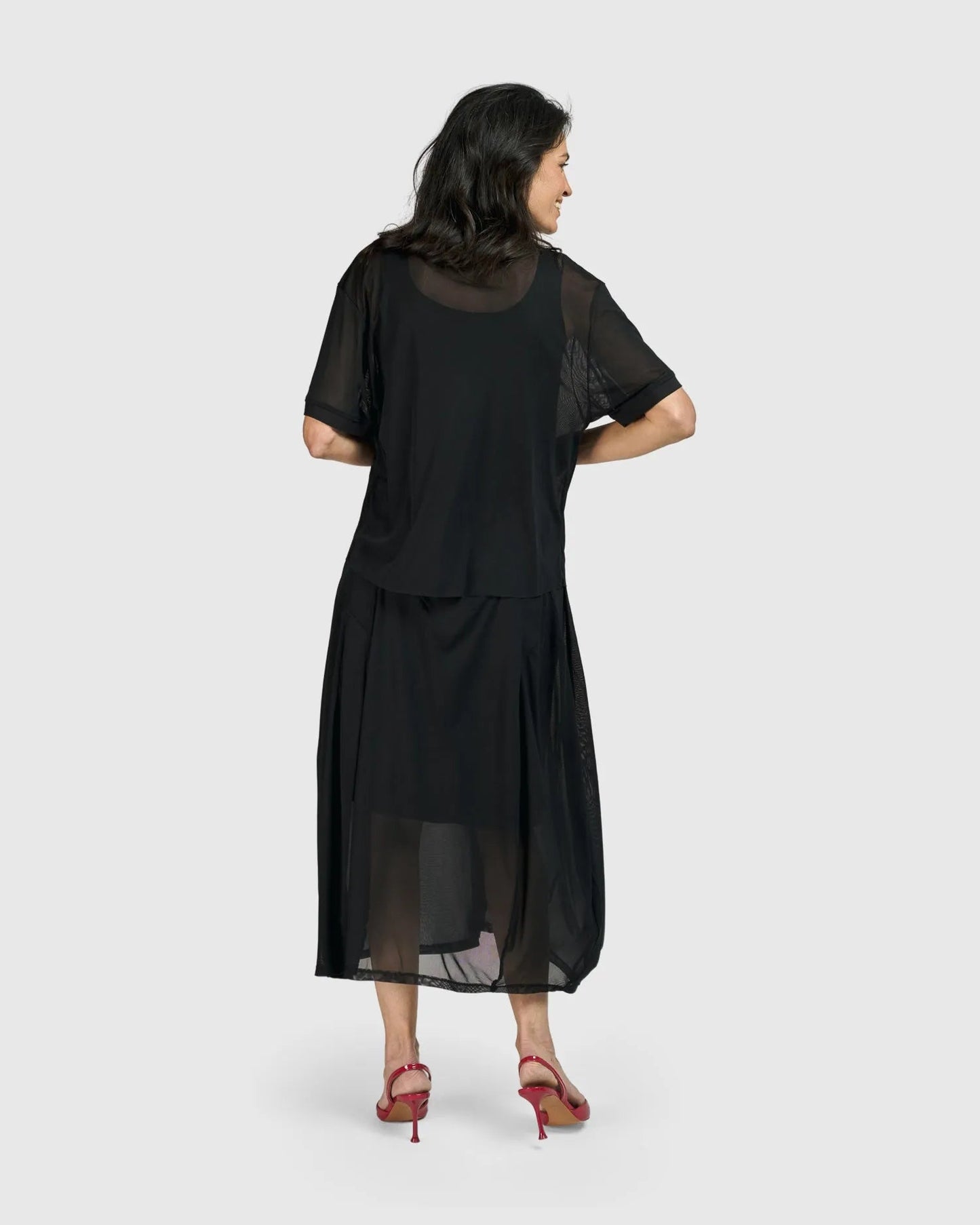 Tekbika Antoinette Flared Cocoon Skirt, Tulle